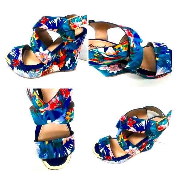 Kentarsha's Boutique Shoes - NEW! CUTE! MultiColor Platform Wedge!